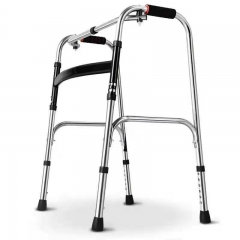 2023 Newly Health Care Products Steel Adjustable Walking Frame Walking Aid for Elder People Folding Walker