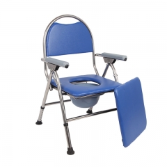 Toilet Chair Multifunctional folding stainless steel toilet chair with backrest wholesale