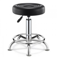 Modern black metal stainless steel leather seat restaurant hotel bar stools