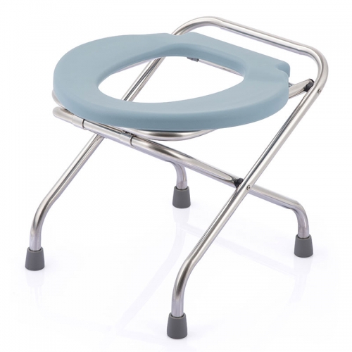 Toilet Chair Multifunctional folding stainless steel toilet chair with backrest wholesale