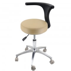 Bar stool leather, bronze color stainless steel bar stool modern