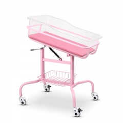 hospital mobile Stainless steel baby cot crib beds for new born