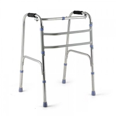 2023 Newly Health Care Products Steel Adjustable Walking Frame Walking Aid for Elder People Folding Walker