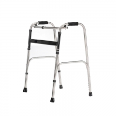 2023 Newly Health Care Products Steel Adjustable Walking Frame Walking Aid for Elder People Folding Walker