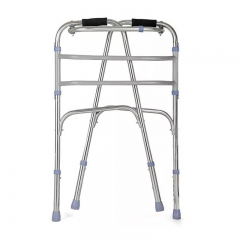 2023 Newly Health Care Products Steel Adjustable Walking Frame Walking Aid for Elder People Folding Walker