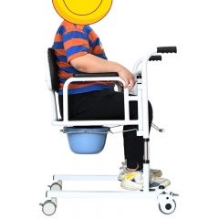 Medical Portable Electric Wheelchair Toilet Move Wheel Nursing Patient Transfer Lift Chair Commode for Elderly