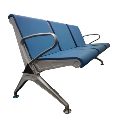 High Quality Clinic Chair Hospital Metal Waiting Chair 3 Seater With Leather