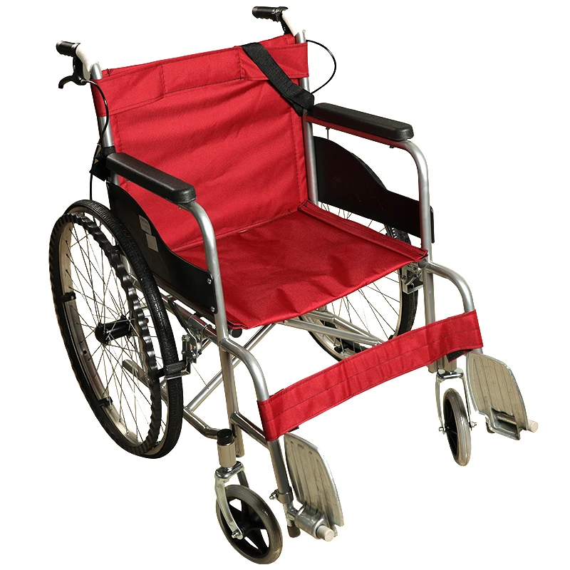 Manual wheelchair light weight folding wheelchair for elderly patient