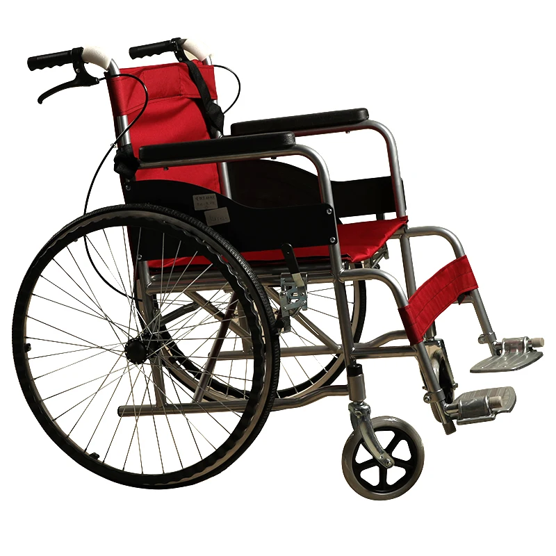 Manual wheelchair light weight folding wheelchair for elderly patient