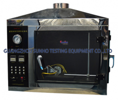 Building material burning tester