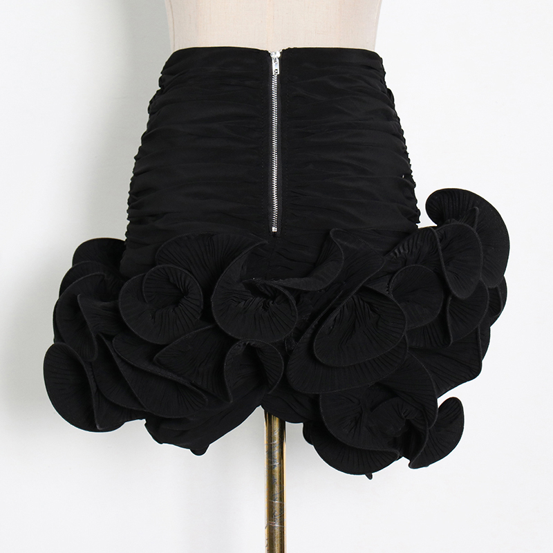 TWOTWINSTYLE White Asymmetrical Hem Skirts