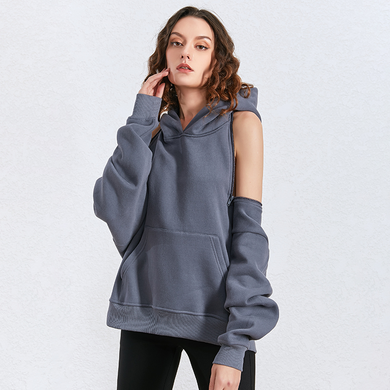 TWOTWINSTYLE Black Casual Hollow Out Sweatshirt