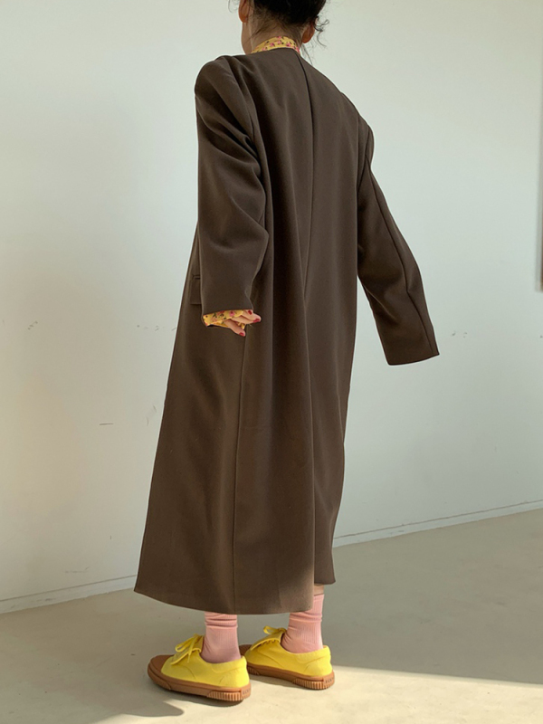TWOTWINSTYLE Fake Two Oversized Trench