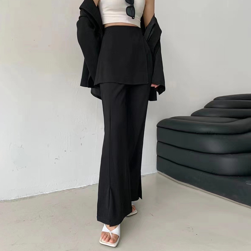 TWOTWINSTYLE Loose Fold Pleated Pants