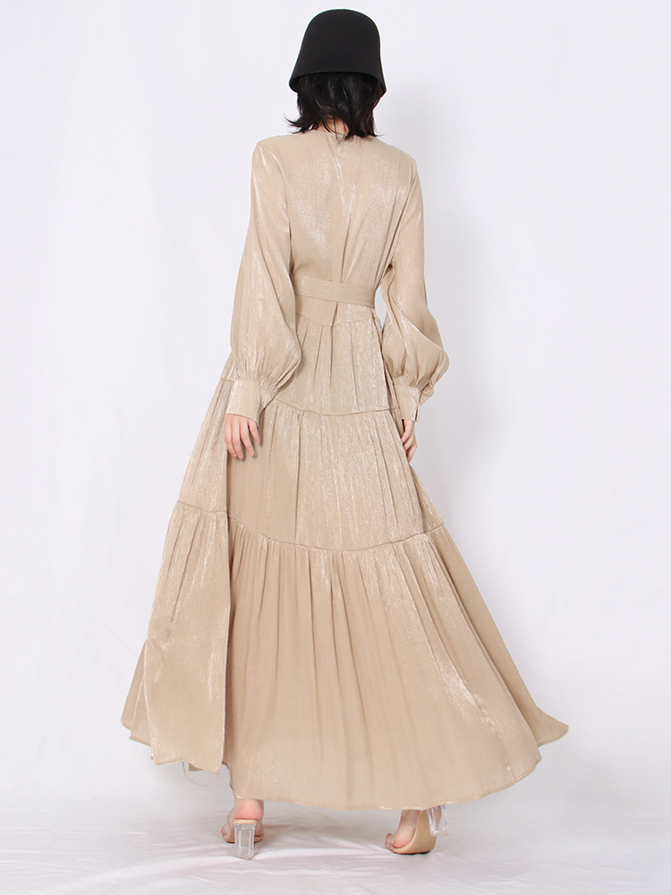 TWOTWINSTYLE Panel Bowknot Minimalist Dresses