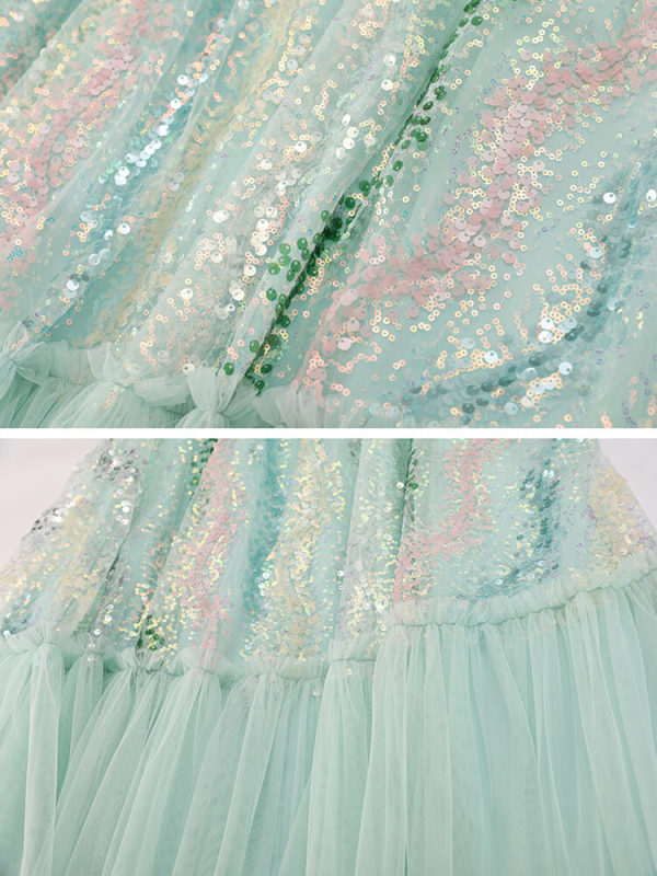 TWOTWINSTYLE  Fold Minimalist Skirts For Women High Wiast   A LINE  Casual Patchwork  Sequins Summer Skirt Female Fashion 2023
