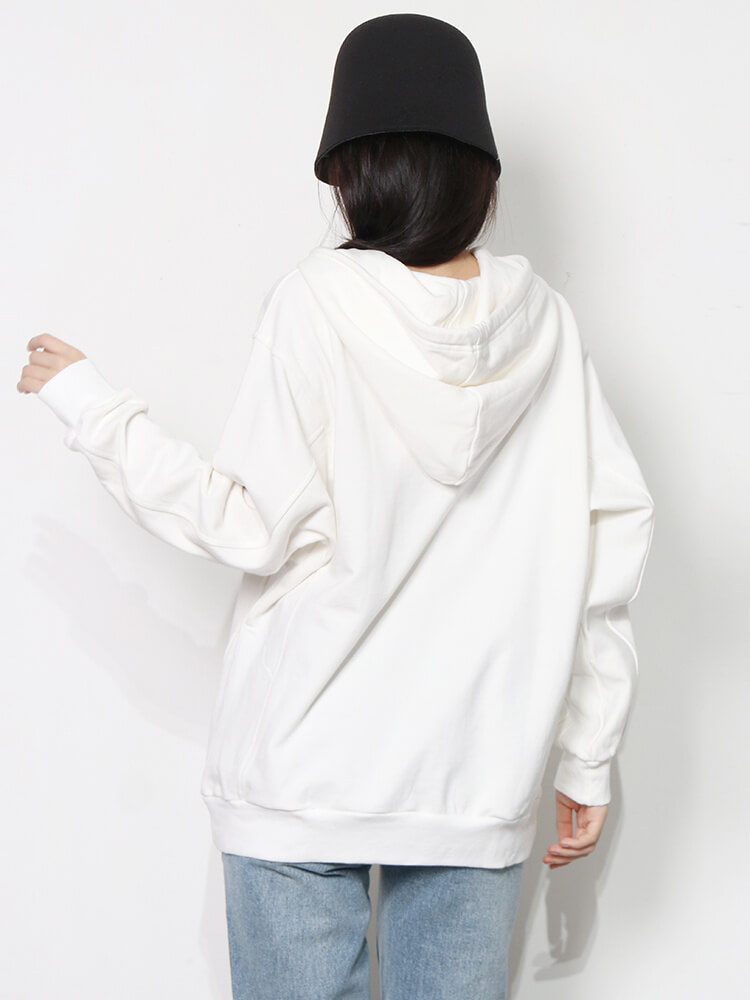 TWOTWINSTYLE Patchwork Drawstring Sweatshirts For Women Hooded Long Sleeve Casual Loose Autumn Fashion Style Clothing 2023 New