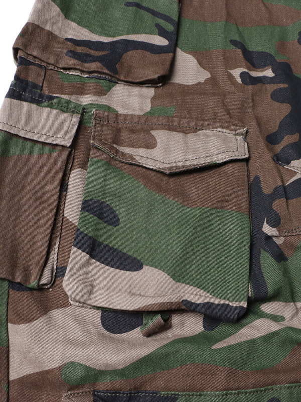 TWOTWINSTYLE Camouflage Spliced Pockets Jumpsuits For Women  Strapless Sleeveless Clothing  Fashion