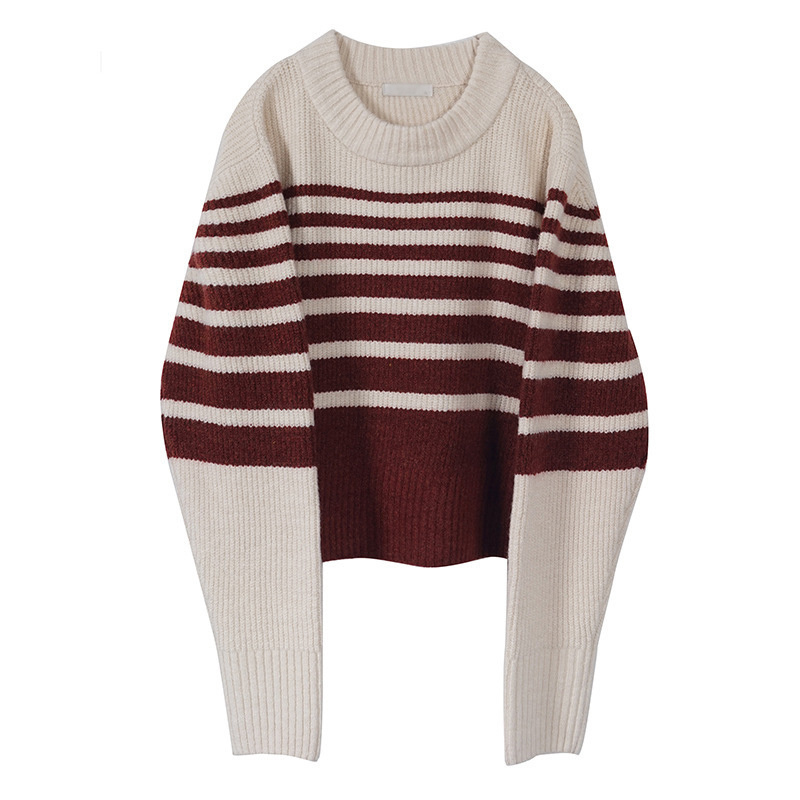 TWOTWINSTYLE Korean Fashion Y2k Sweater For Women Round Neck  Clothes New
