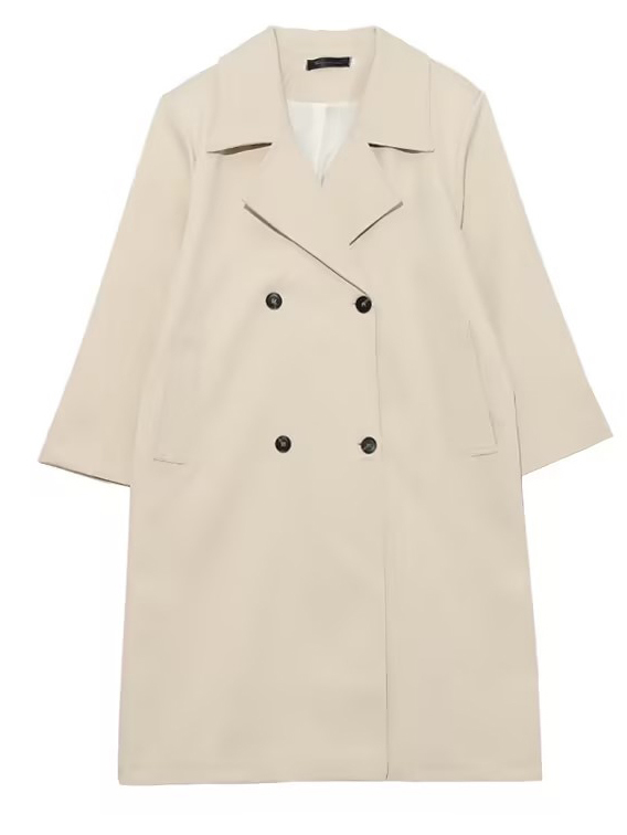 TWOTWINSTYLE Trench Coat  For Women Long Sleeve High Waist Patchwork Button Trench Clothing  New