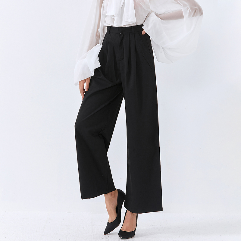 TWOTWINSTYLE Straight Wide Leg Large Size Loose Pants