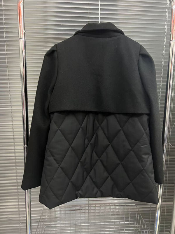 TWOTWINSTYLE  Loose Casual Coats For Women Notched Collar Long Sleeve  Coat Fahson Clothing