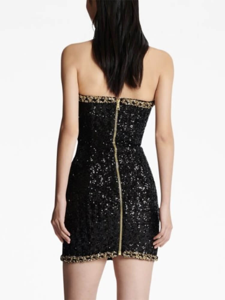 TWOTWINSTYLE  Slimming Mini Sexy Dresses For Women Strapless Sleeveless High Waist Bodycon Fashion Clothing