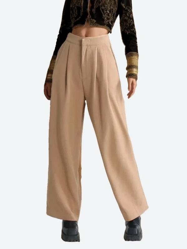 TWOTWINSTYLE Free Shipping Autumn and Winter New Women's High Waist Slim Wide Leg Long Pants