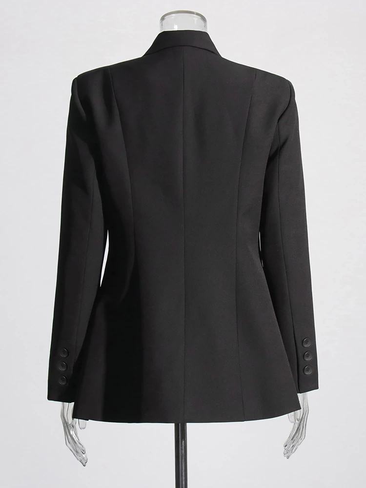 TWOTWINSTYLE  Minimalist Casual Blazers For Women Notched Collar  Patchwork Button Slimming  Clothing