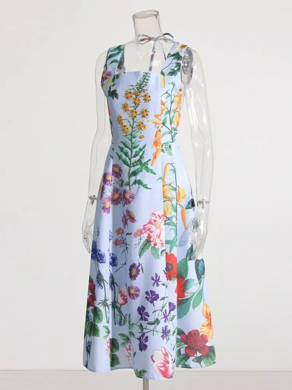 TWOTWINSTYLE Orchid Diamonds Floral Slip Dress