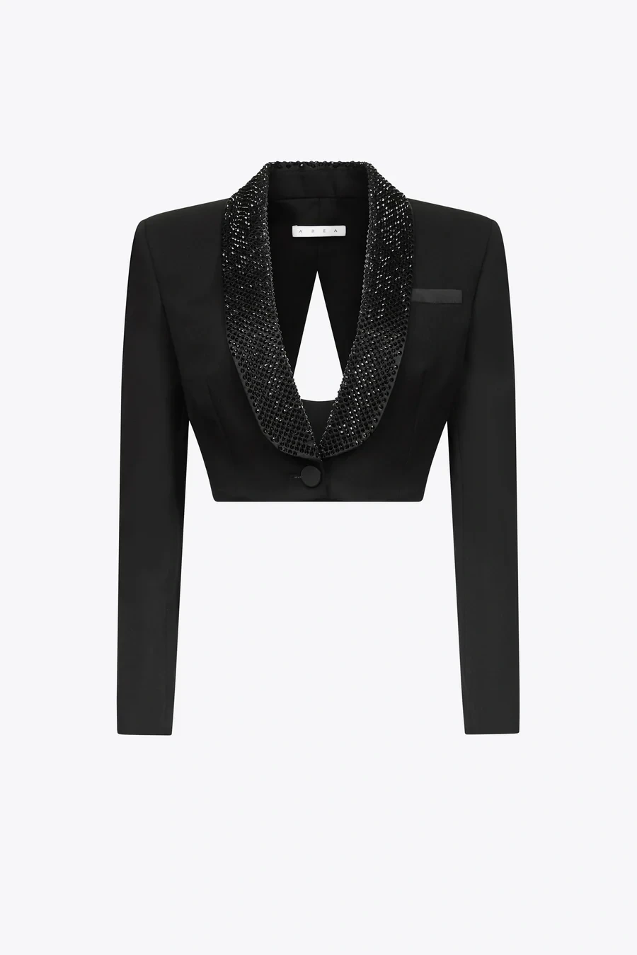 TWOTWINSTYLE Diamonds Backless Lapel  Short Blazer