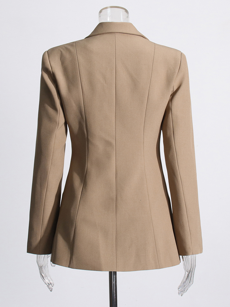 TWOTWINSTYLE Irregular Strap Design  Hollow Out Blazer