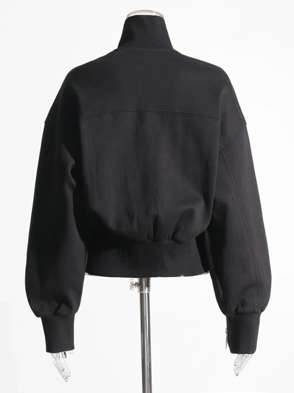 TWOTWINSTYLE Zippers Streetwear Sweatshirts Tuntleneck Pullover