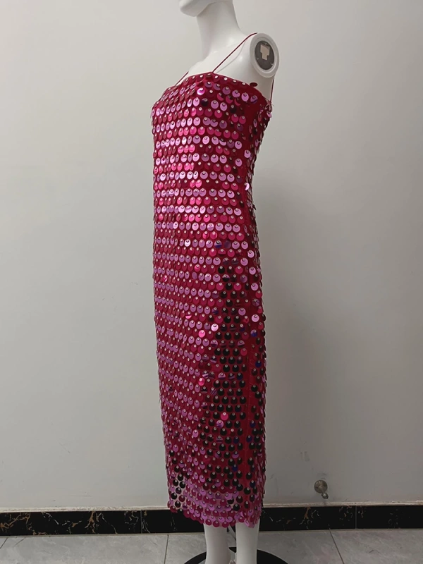 TWOTWINSTYLE New Sexy Sequin  Sling Dresses For Women