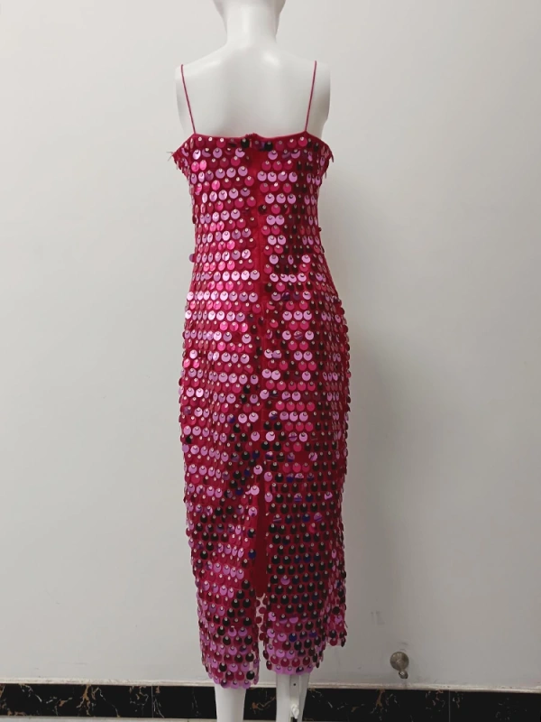 TWOTWINSTYLE New Sexy Sequin  Sling Dresses For Women
