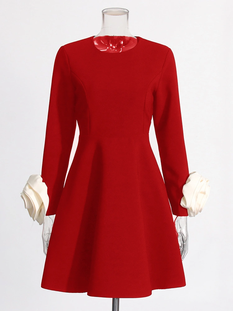 Floral Folds Mini Women Dresses New