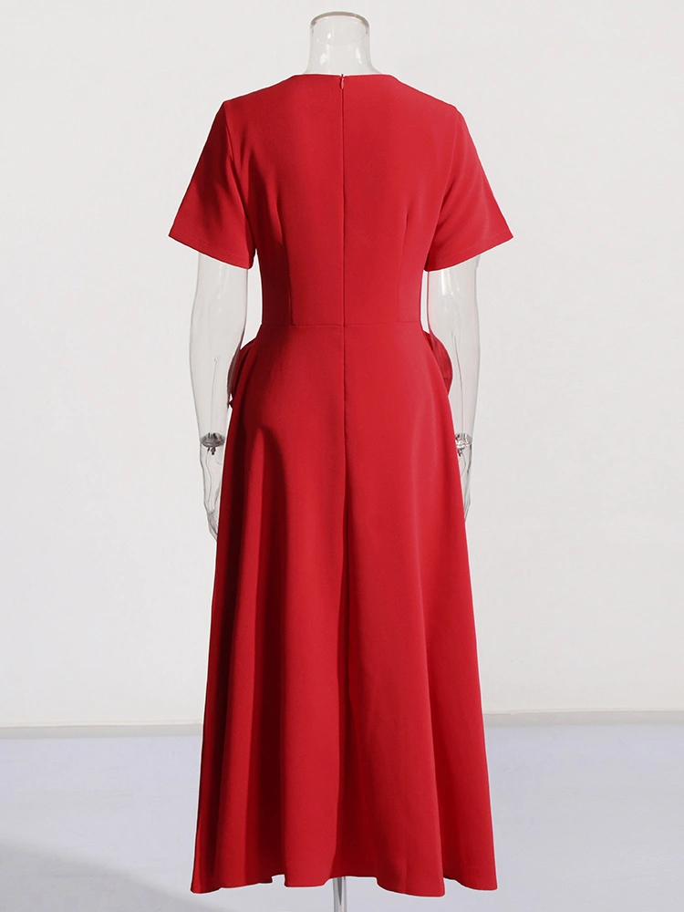 TWOTWINSTYLE New  Appliques  A Line Short Sleeve Women Dresses