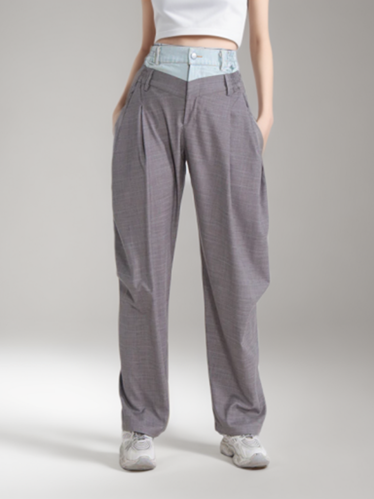 TWOTWINSTYLE Korean Harem High Waist Pants For Women