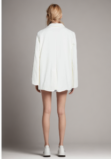 TWOTWINSTYLE New Minimalist Design Flower Loose Casual Women Blazers