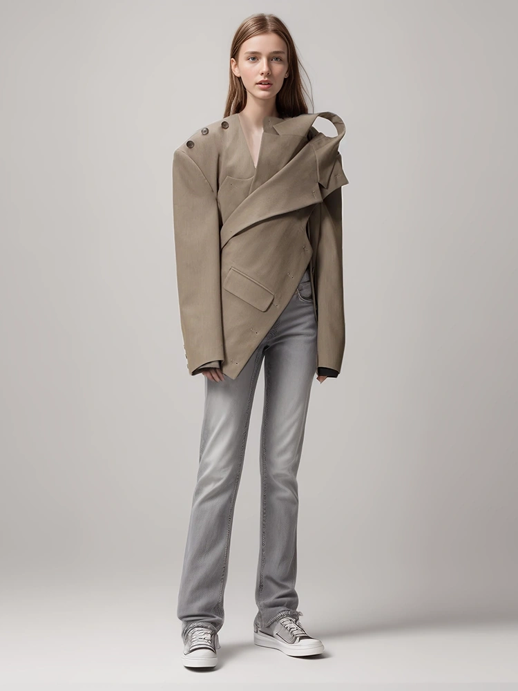Design Deconsteuctive Two Piece Suit Blazer