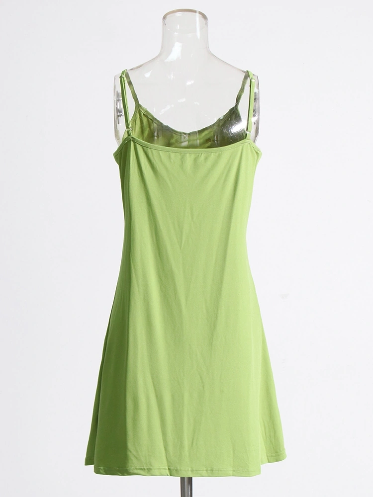 Embroidery  Stand Collar Flare Sleeve Hollow Out Vintage Dress