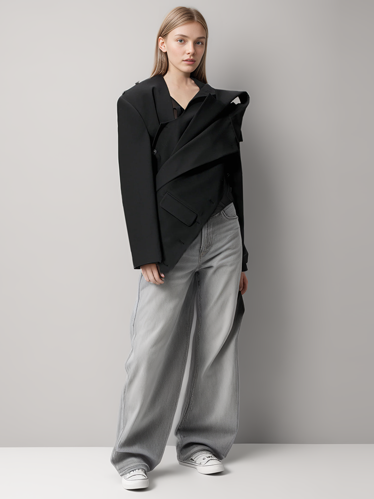 Design Deconsteuctive Two Piece Suit Blazer