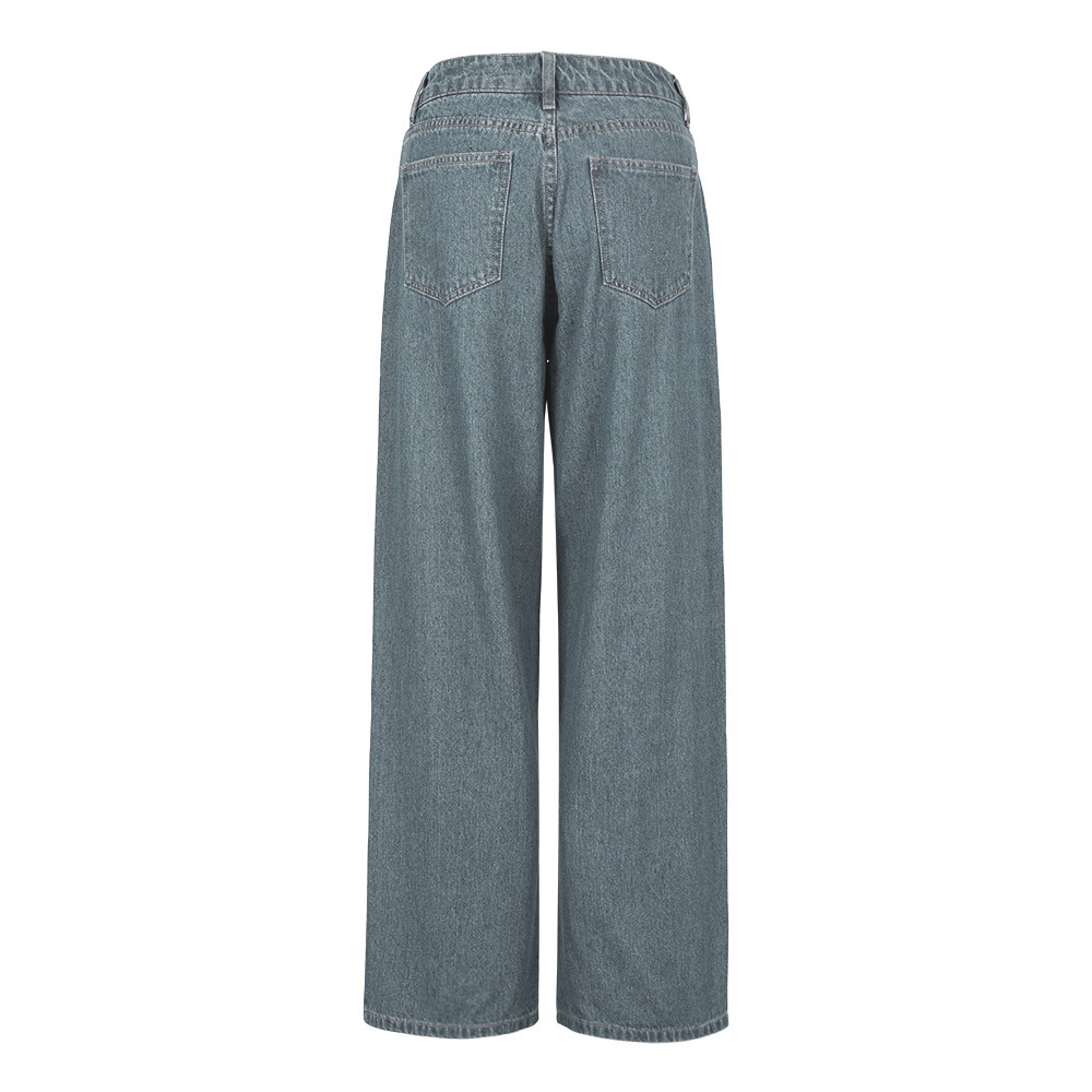 New personalized hollow loose straight leg PANTS