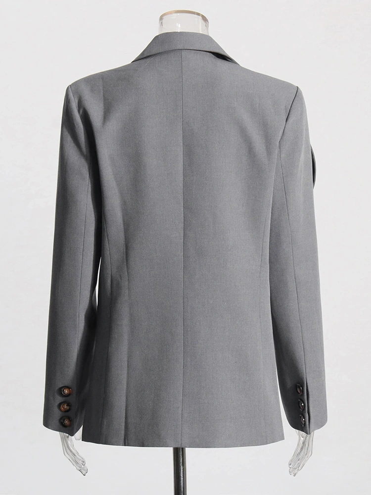 Three-dimensional Flower V Neck Loose Suit Blazer