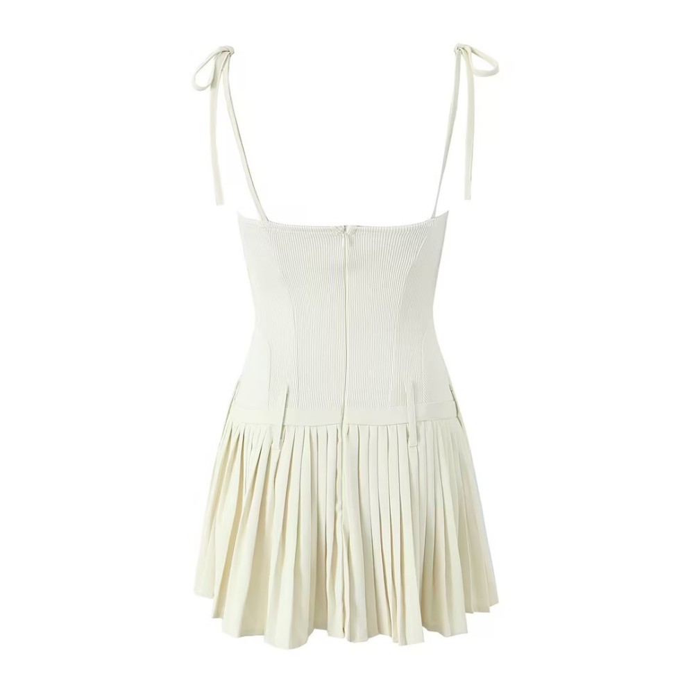 Folded waist cinched suspender D RESS New