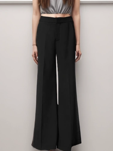 Side Diamonds Suit High Waist Pant