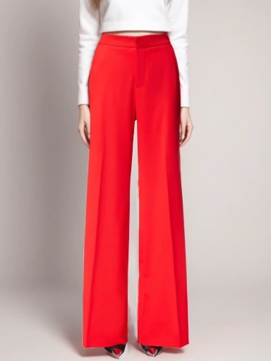 Side Diamonds Suit High Waist Pant