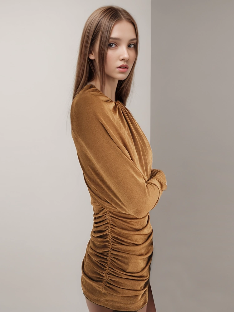 Half Shawl  Versatile Knit T-shirt