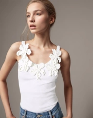 3D Floral Backless  Bra Vest Tops New