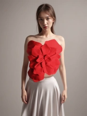 3D Floral Backless  Bra Vest Tops New